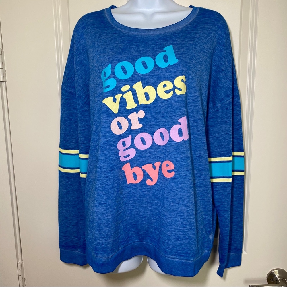 Fifth Sun Good Vibes or Goodbye Graphic T-shirt XL